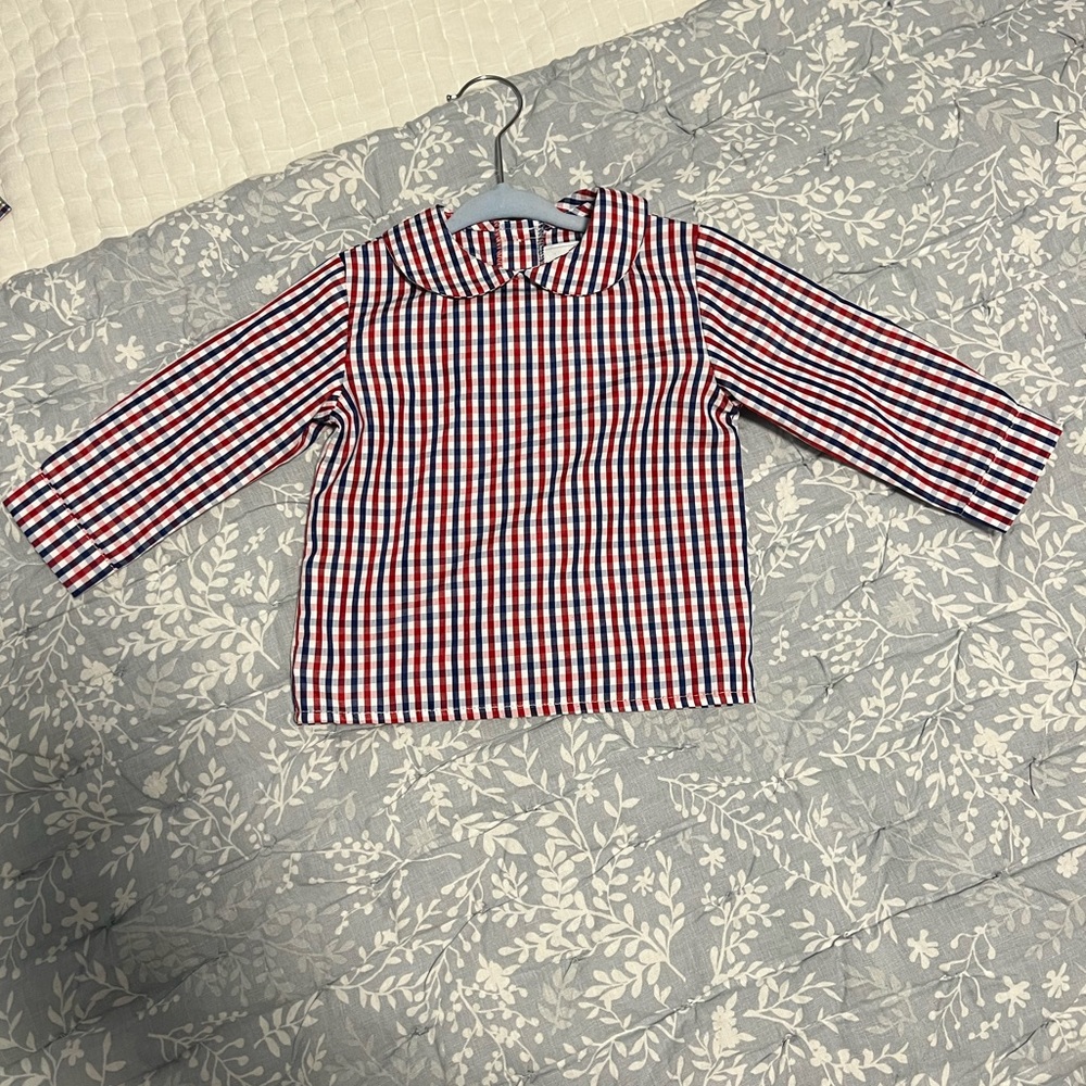 Little English Peter Pan Shirt Size 18 months